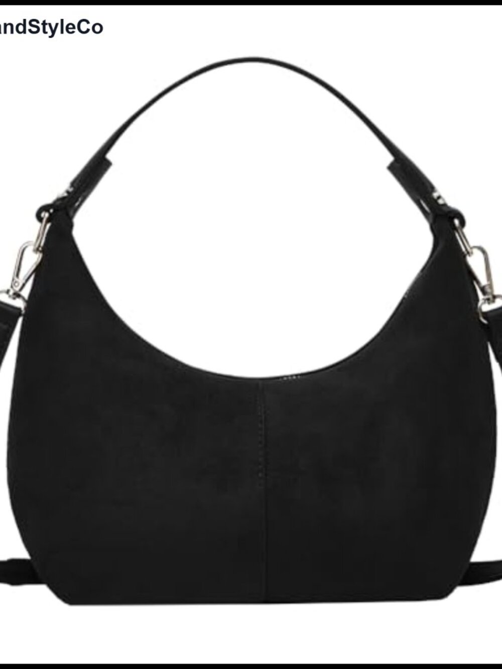 Faux Suede Hobo Shoulder Bag Crossbody Tote Satchel Women